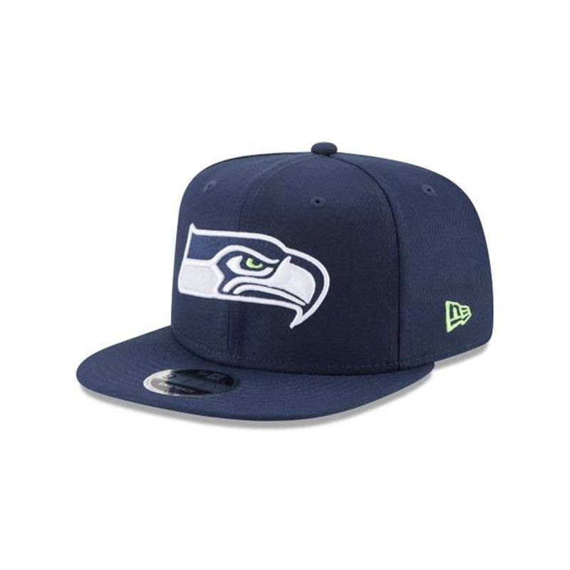 NFL Seattle Seahawks High Crown 9Fifty Snapback (GQC9954) - Blue New Era Caps